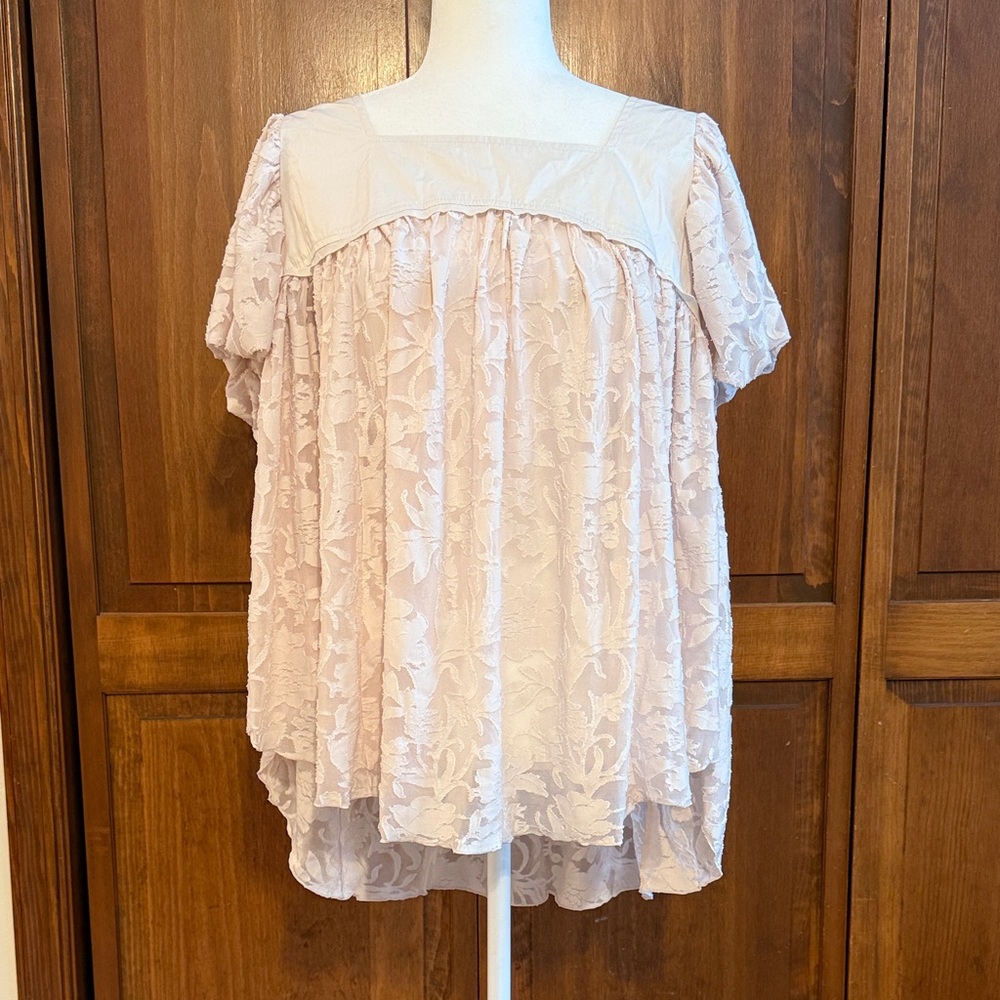 NTW Free People Floral Blouse in Champagne Dream